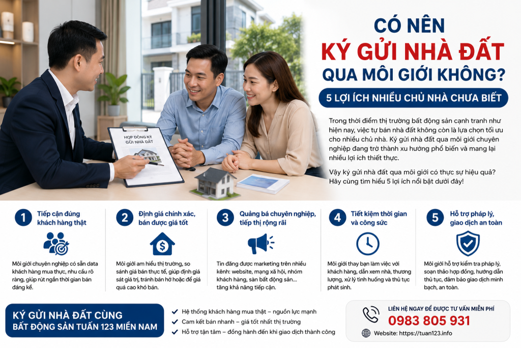Có Nên Ký Gửi Nhà Đất Qua Môi Giới Không? 5 Lợi Ích Nhiều Chủ Nhà Chưa Biết